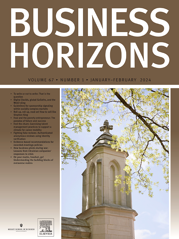 Go to journal home page - Business Horizons